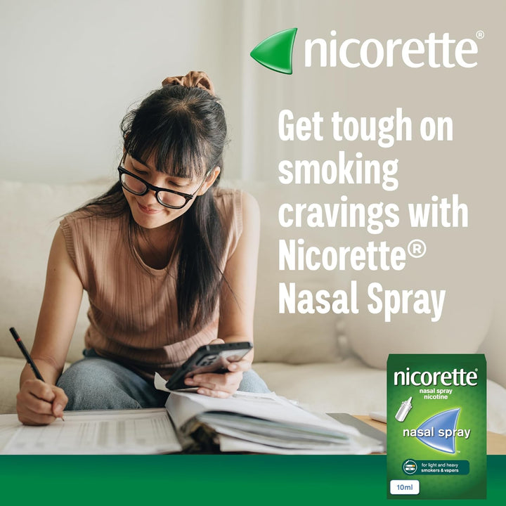 Nasal Spray (1X 10Ml), Fast-Acting Nicotine Nasal Spray to Help Stop Smoking, Cessation Aid for Relief from Cravings and Nicotine Withdrawal