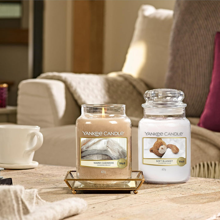 Scented Candle | Warm Cashmere Large Jar | Long Burning Candles: up to 150 Hours | Perfect Gifts for Women