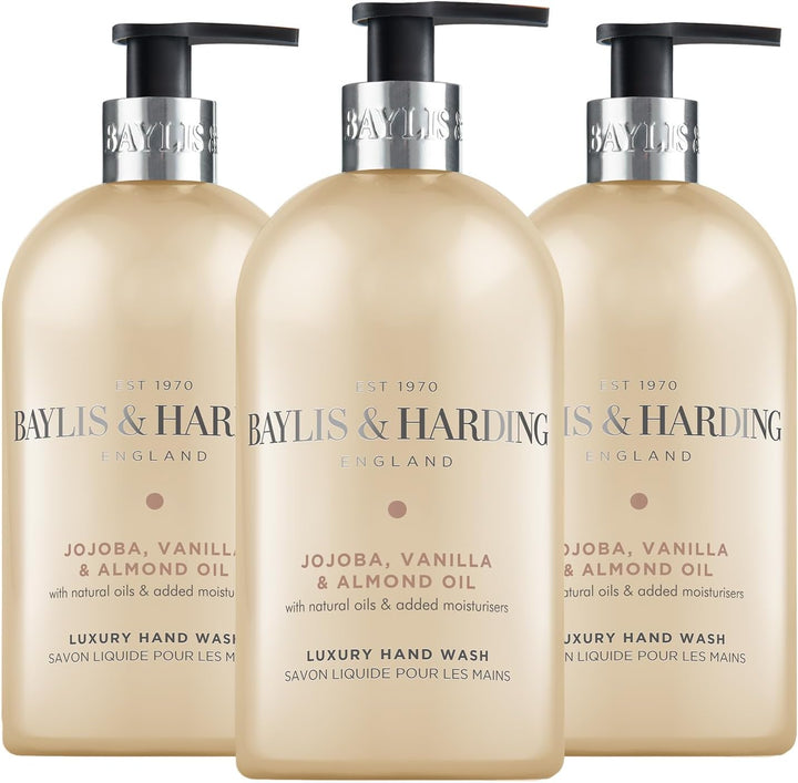 Jojoba, Vanilla & Almond Oil Hand Wash, 500 Ml (Pack of 3) - Vegan Friendly
