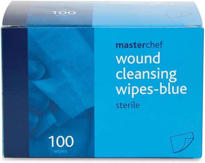 REL714 Reliwipe Wound Cleansing Wipe, Blue (Pack of 100)
