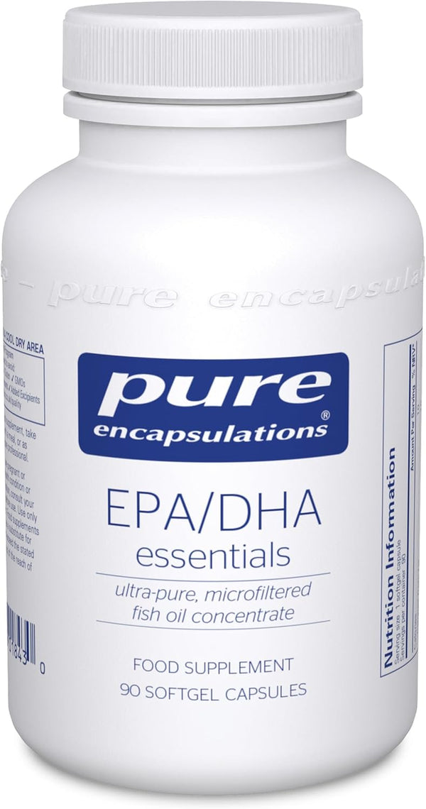 EPA/DHA Essentials - Ultra-Pure, Microfiltered Fish Oil Concentrate - 90 Softgel Capsules