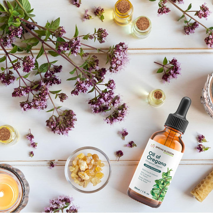 30Ml Oregano Oil 100% Pure & Undiluted Min 92% Carvacrol Super-Strength Himalayan Essential Oil of Oregano (Origanum Vulgare) Highly Potent Immunity Booster for Cold, Cough, Sore Throat & Gut Health