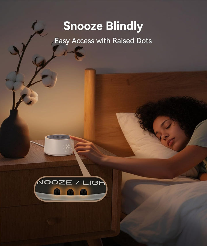 White Noise Machine - D1 Nova Sound Machine for Baby Adult, 25 Soothing Sounds, 9 Night Lights, Dimmable Display, Ideal Sleep Aid for Heavy Sleepers Bedroom