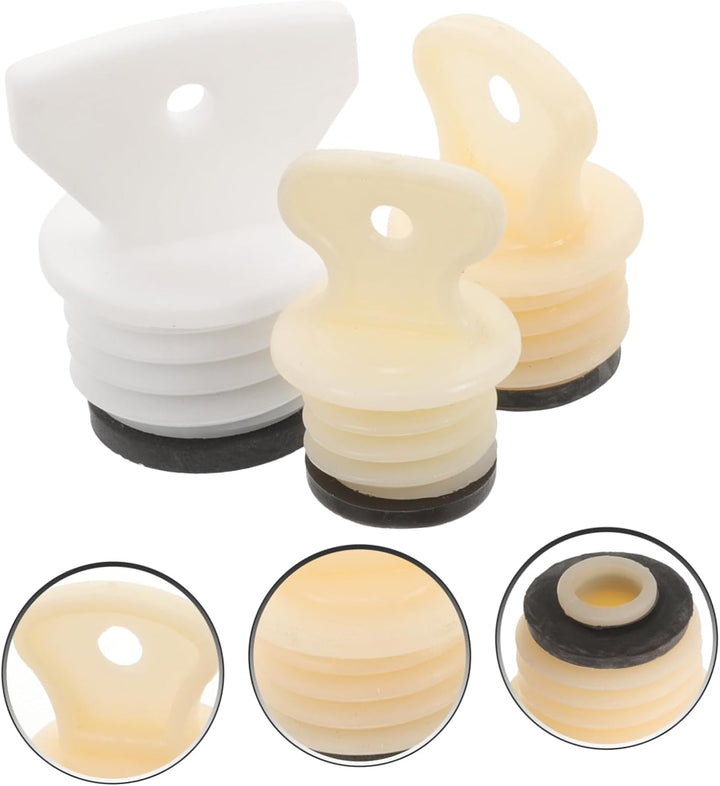 3Pcs Hot Water Bottle Lid Hot Water Bottle Replacement Plug Thermal Plug Bag Replacement Large Rubber Hand Warmer