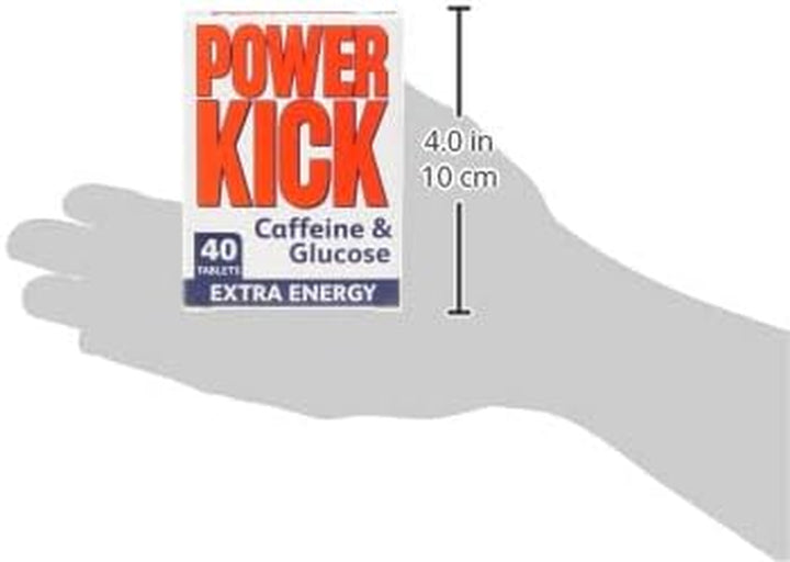 Power Kick Extra Energy Caffeine & Glucose Tablets X 40