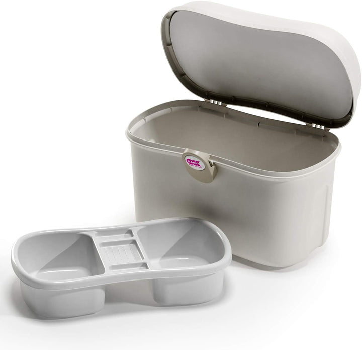 Beauty Care Carrying Case Baby Changing and Bath Box, Ivory