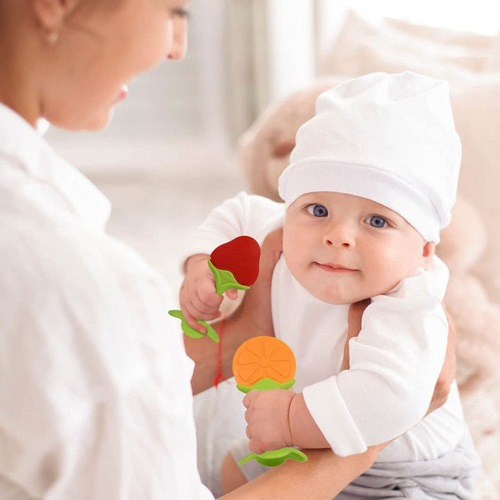 Teething Toys for Baby, 7PCS Baby Silicone Teething Toy Training Babys Toothbrush Teether Chew Toy for Self-Soothing Organic Babys Teethers Massage Set, Newborn Infant, Babies Shower Gift