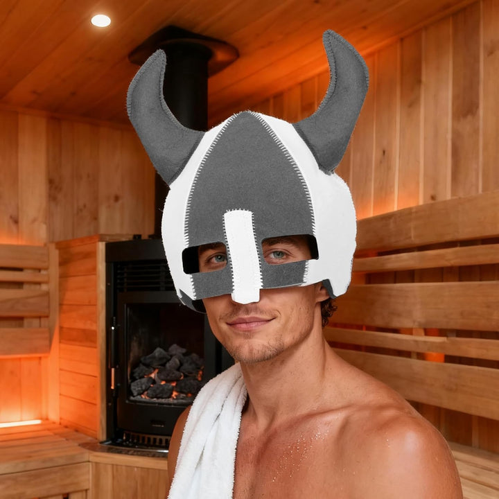 Sauna Hat, Handmade Sauna Cap Natural Wool Viking Saunas Hat Bath Accessories for Women Men Gifts Spa Bathhouse Steam Room Banya Heat Protection