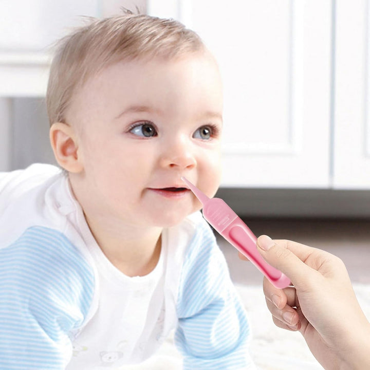 Nose Tweezers for Kids, Baby Daily Care Delicate Cleaning, Prevent Choking, round Top Design and Easy Use, No Rust, Use Simply, for Cleaning Ear Canals, Nasal Passages