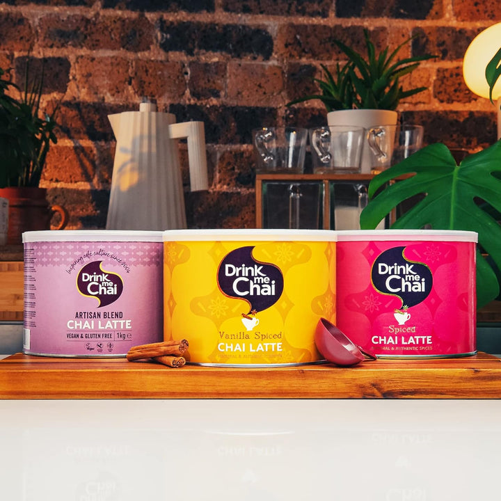 Vanilla Chai Latte 1Kg (Pack of 1) - Just Add Water, Vanilla Chai Latte Powder (50 Servings)