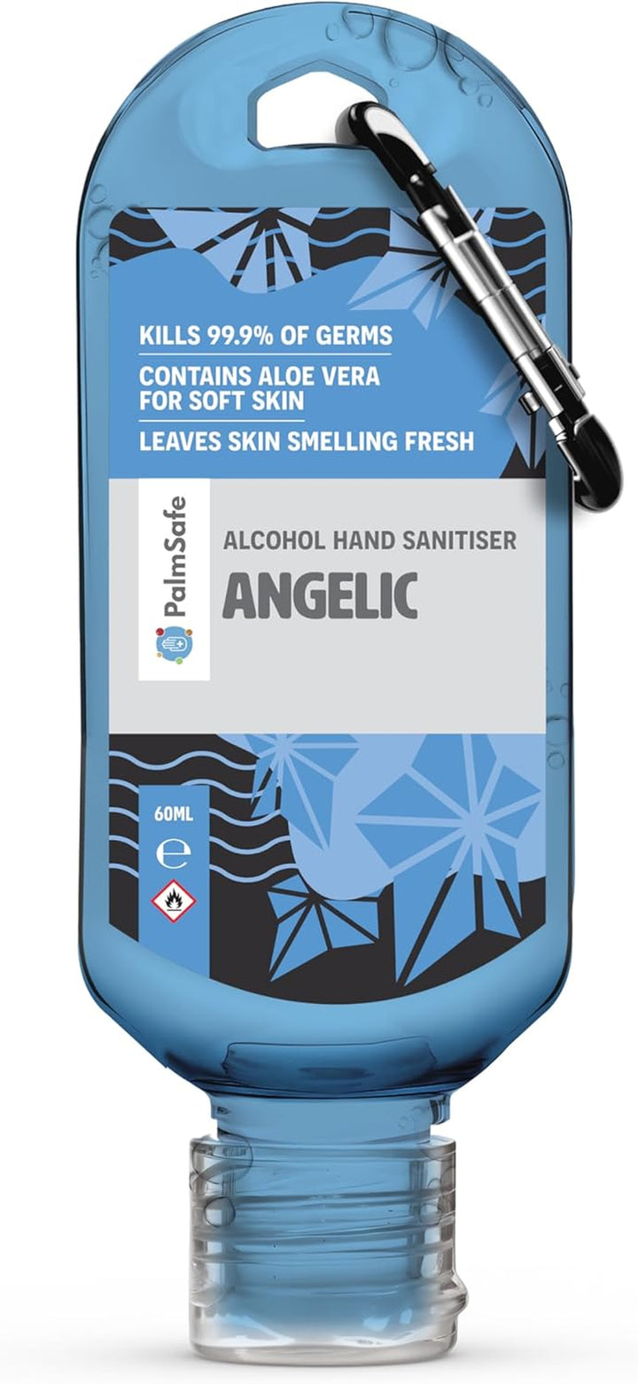 Watermelon 60Ml anti Bacterial Premium Hand Sanitiser Travel Size Refillable Clip Bottle Quick Drying Non Sticky Extra Moisturising Kills 99.9% of Viruses and Bacteria