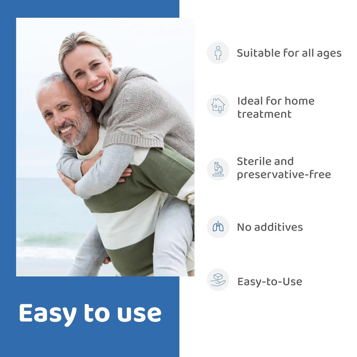 Mucoclear 6% Inhalation Solution – Pack of 20 – Mucus Relief & Easy Expectoration from Sinuses & Lungs – Sterile, Preservative Free – Suitable for All Ages