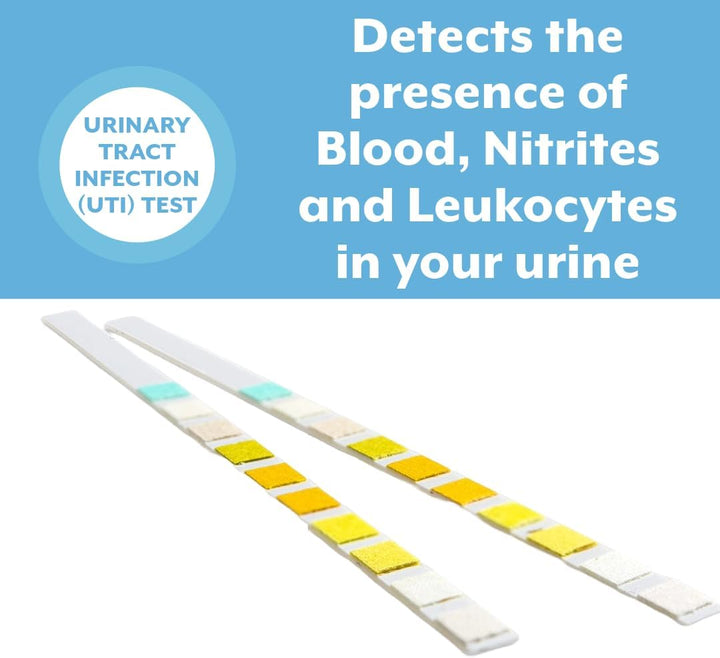 15 X Urine Infection Test Strips UTI Testing Sticks, Nitrite, Leukocytes and Blood