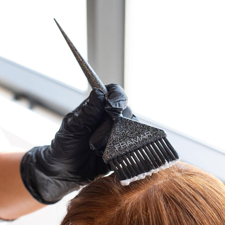 Hair Dye Brush Set – Hair Colour Brush for Hair Bleach Kit, Hair Tint Brush for Hair Lightener, Highlights Hair Dye Kit, Tinting Brush for Root Touch Up, Hair Highlighting Kit – 3 Pack Glitter