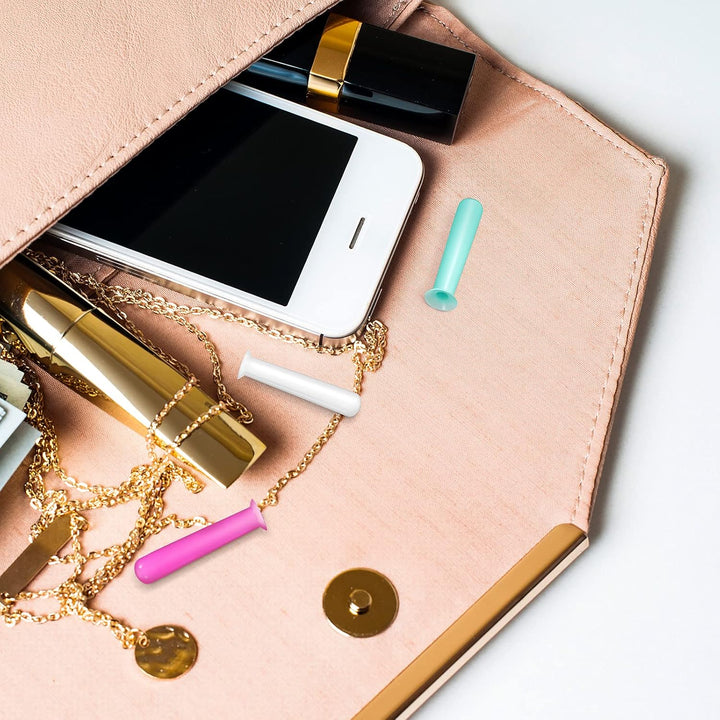 4 Pieces Silicone Contact Lens Inserter Daily Contact Remover Hard Lenses for Monthly Daily, Portable Travel Lens Remover Suction Holder for Meeting Outdoor Exercise