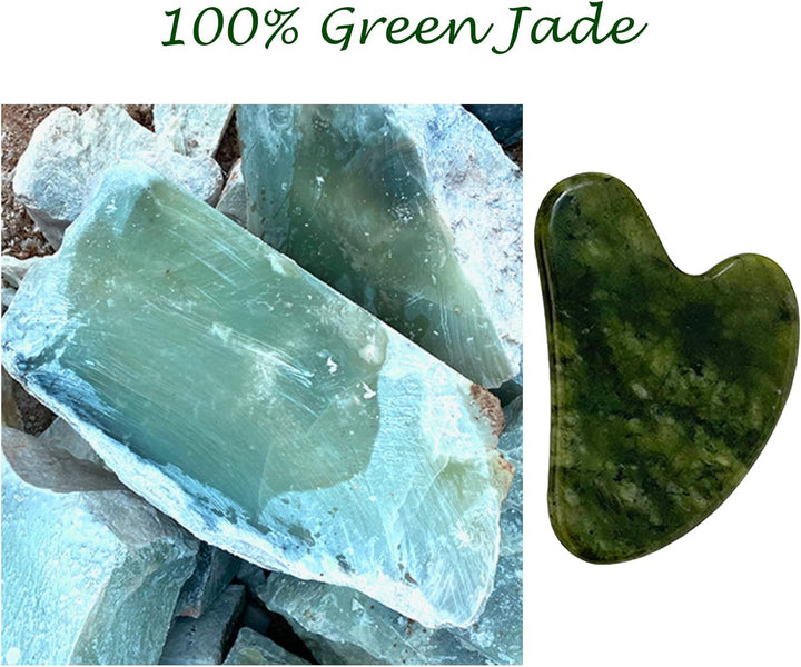 Gua Sha, Premium Gua Sha Stone, Guasha for Face Upgraded, Guasha Stone Natural Jade Stone