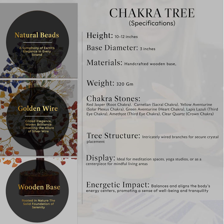 7 Chakra Tree of Life, Crystal Tree, Crystals and Gemstones, Healing Crystals, Birthday Gifts for Women, Decorative Home Accessories, Living Room Decor, Spiritual Gifts for Women