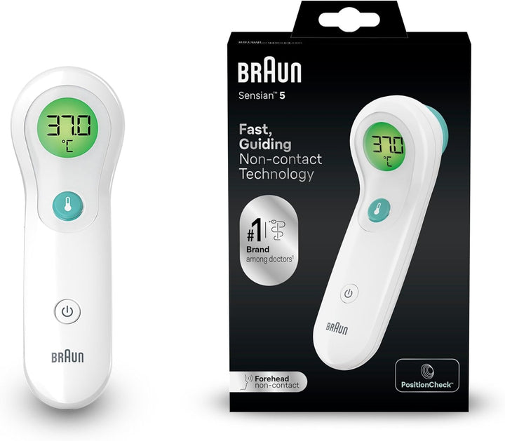 Sensian 7 Forehead Non-Contact Thermometer - Age Precision Technology - 3-In-1 Colour-Coded Digital Display - Baby and Child Friendly - BNT400B