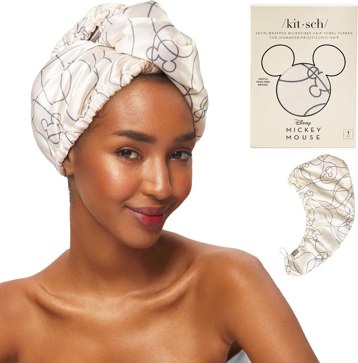Microfibre Hair Towel Wrap - Quick Dry Curly Hair Wraps for Women | Microfiber Towel for Hair | Hair Drying Towel Wrap | Hair Towels for Women | Hair Turban for Wet Hair - Micro Dot