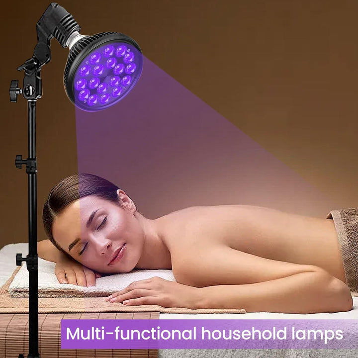 Face Tanning Lamp, 54W Sun Lamps for Tanning, Sun for Home Tanning, Tripod and Lamp Holder for Adjusting Height, 18 Led with Eye Mask for Wheat Skin, Indoor, and Beauty Salons