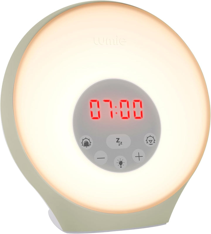 Sunrise Alarm - Sunrise Wake-Up Alarm, Sunset Sleep Feature, Sounds and Mood Lighting, White