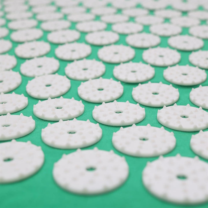 Acupressure Mat (Green) Massage Acupuncture Spikey Nail Spike Shakti Mat UK Shiatsu Back Pain Meditation Wellbeing Stress Relief Relaxation Pressure Point Sleep Aids for Adults