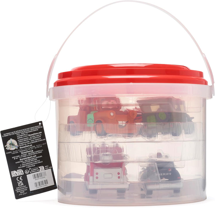 Store Official  Pixar Cars Bath Toy Set, 5 Pc., Baby Playset Includes Lightning Mcqueen, Mater, Red, Sheriff and Sarge Figures - Bath or Paddling Pool Toy, Suitable for 6 Months+