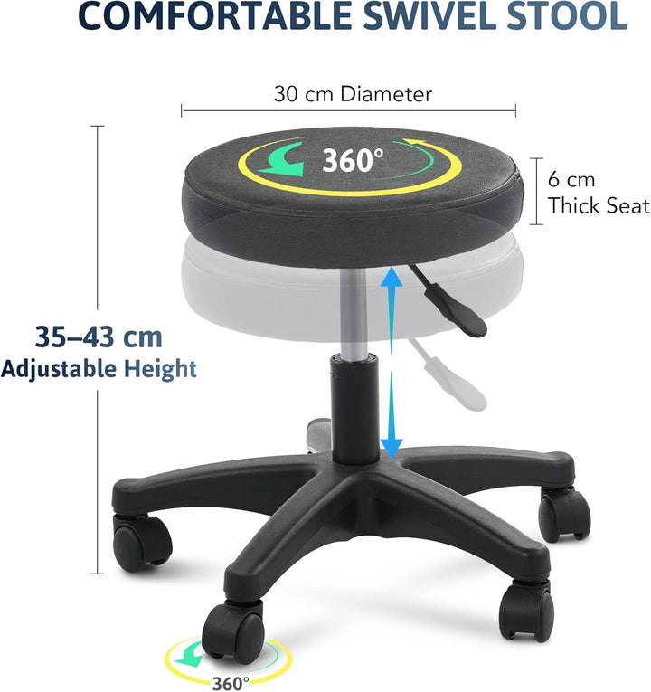 Beauty Bed Multiple Level Adjustable Steel Frame 3 Section Leather Massage Bed 150Kgs/330Lbs Max Weight Capacity Detachable Armrest and Headrest Massage Table Beauty Table (Black)