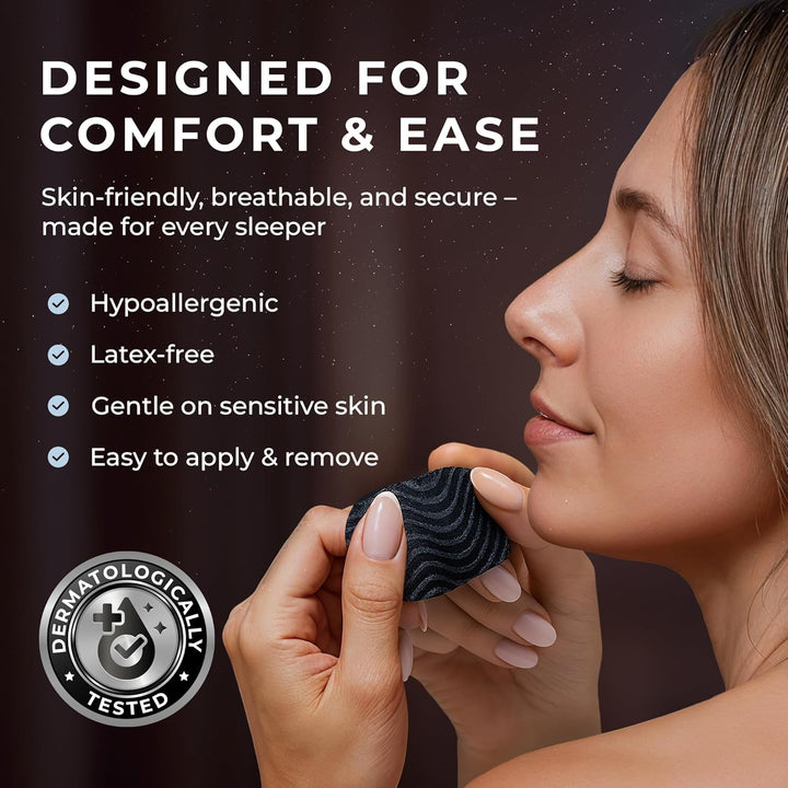 Sleep Tape | 31 X Hypoallergenic Mouth Strips | anti Snoring Device, Supports Nasal Breathing | Clinically Tested Dug Free Anti-Snoring Aids for All Genders