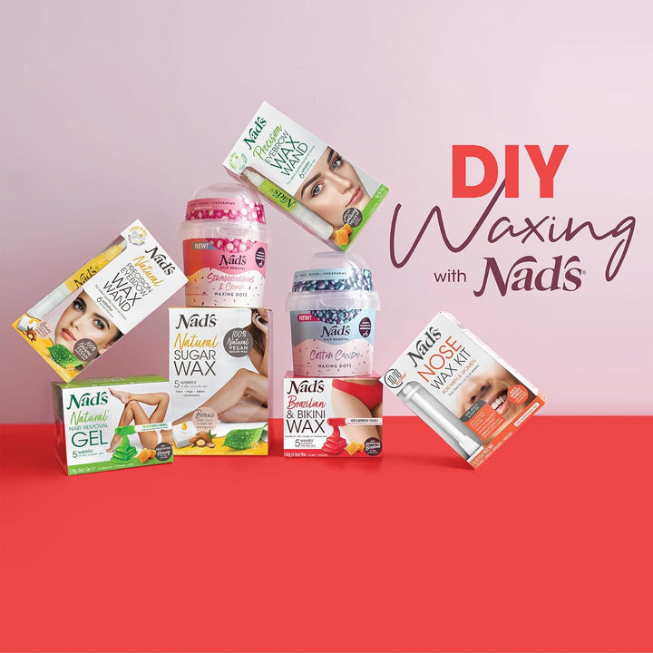 Brazilian & Bikini Wax Kit, Strip Free Hard Wax, Intimate Waxing Kit, Includes 3 Wooden Spatulas, 3 X Oil Wipes & Hot Wax 140G