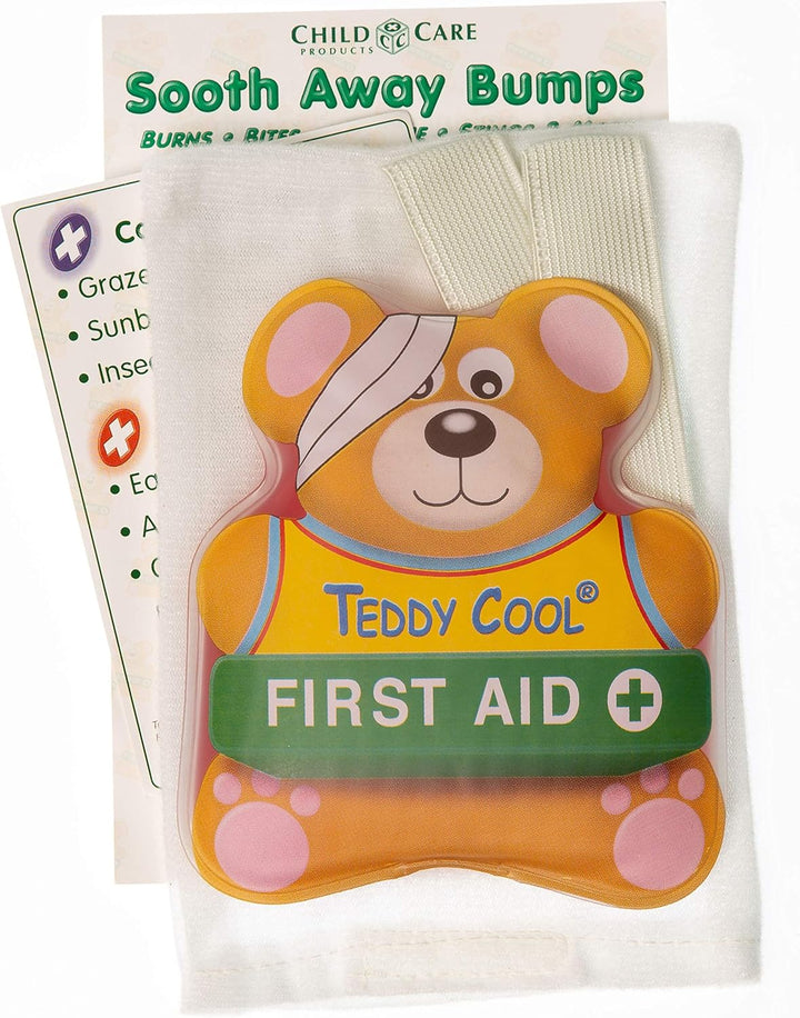 Teddy Cool ® Sooth Away Bumps | Reusable Hot & Cold Compress for Kids | Must Have for Your First Aid Kit | Ice Pack for Kids (Pink)
