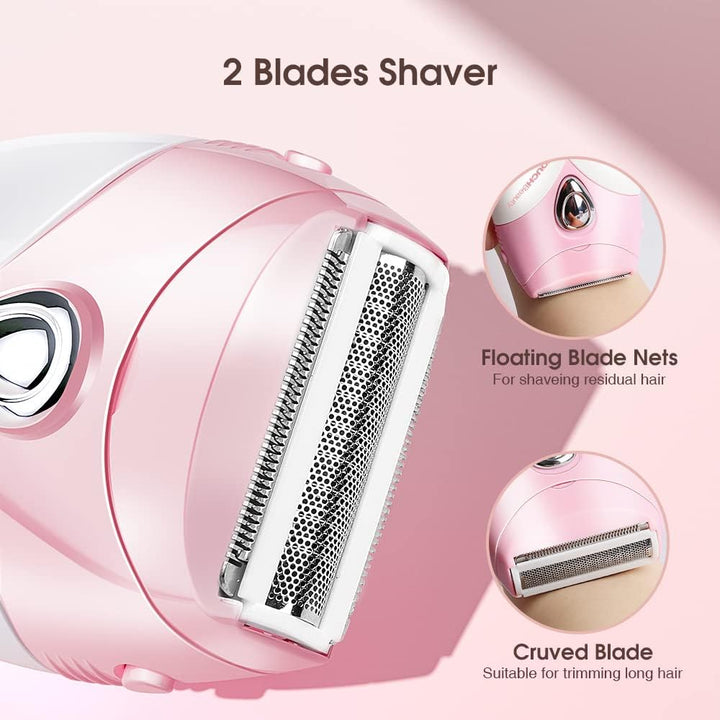 Women'S Electric Shaver,  Shaver Women'S Dlectric, Trimmer for Women for Body, Armpits, Legs and Bikini Area, Compact Lady Shaver AG-1459ADE