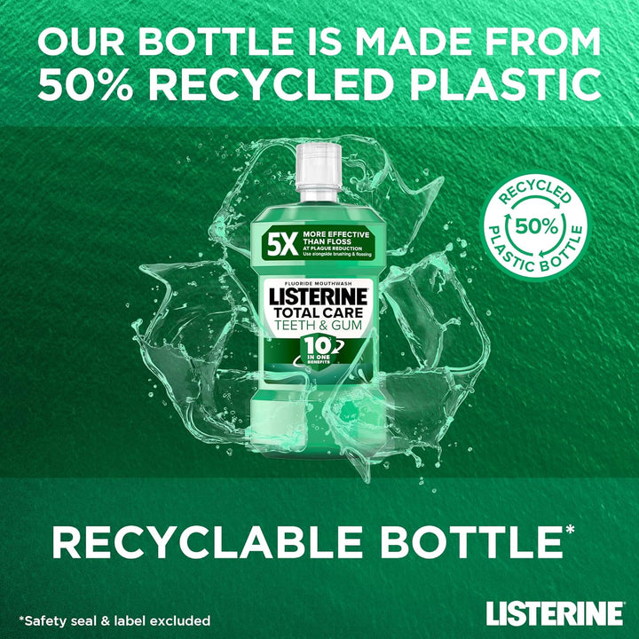 Total Care Teeth and Gum Mouthwash (1 X 500Ml), 10-In-1 Benefits for Total Oral Care, to Maintain a Clean and Healthy Mouth