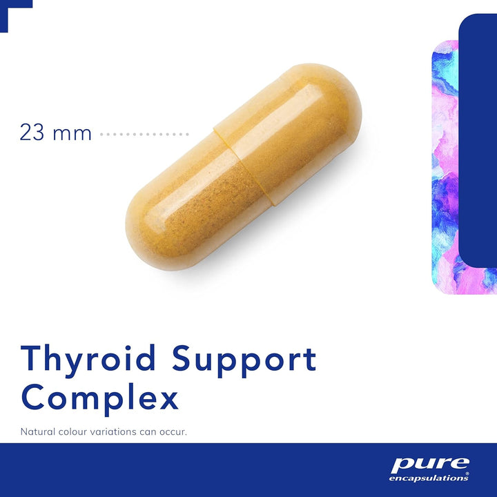 Thyroid Support Complex - Blend of Vitamins and Minerals - Reduces Fatigue, Supports Energy and Thyroid Function - Includes Vitamin C, Iodine, Selenium, and Zinc - 60 Capsules
