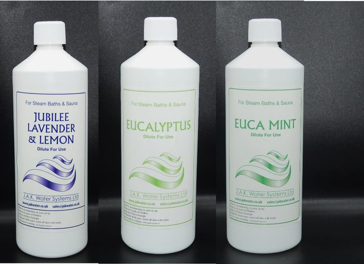 Jak Spa Fragrance Multipack for Saunas and Steam Room 3X500Ml (One Size, Eucalyptus, Lavender and Citrus)