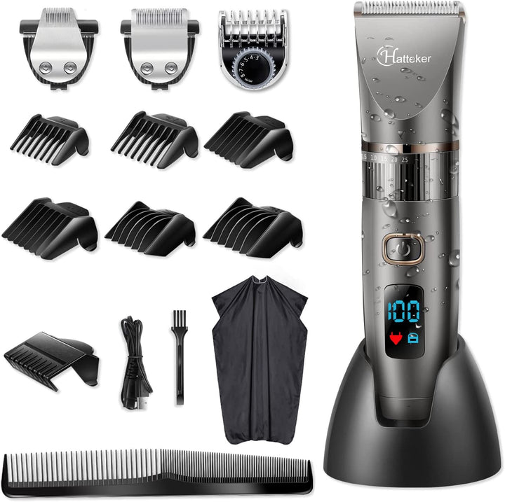 Professional Hair Clipper Cordless Clippers Hair Trimmer Beard Trimmer Shaver Detail Trimmer Hair Cutting Kit for Men Waterproof