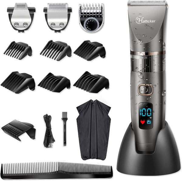 Professional Hair Clipper Cordless Clippers Hair Trimmer Beard Trimmer Shaver Detail Trimmer Hair Cutting Kit for Men Waterproof