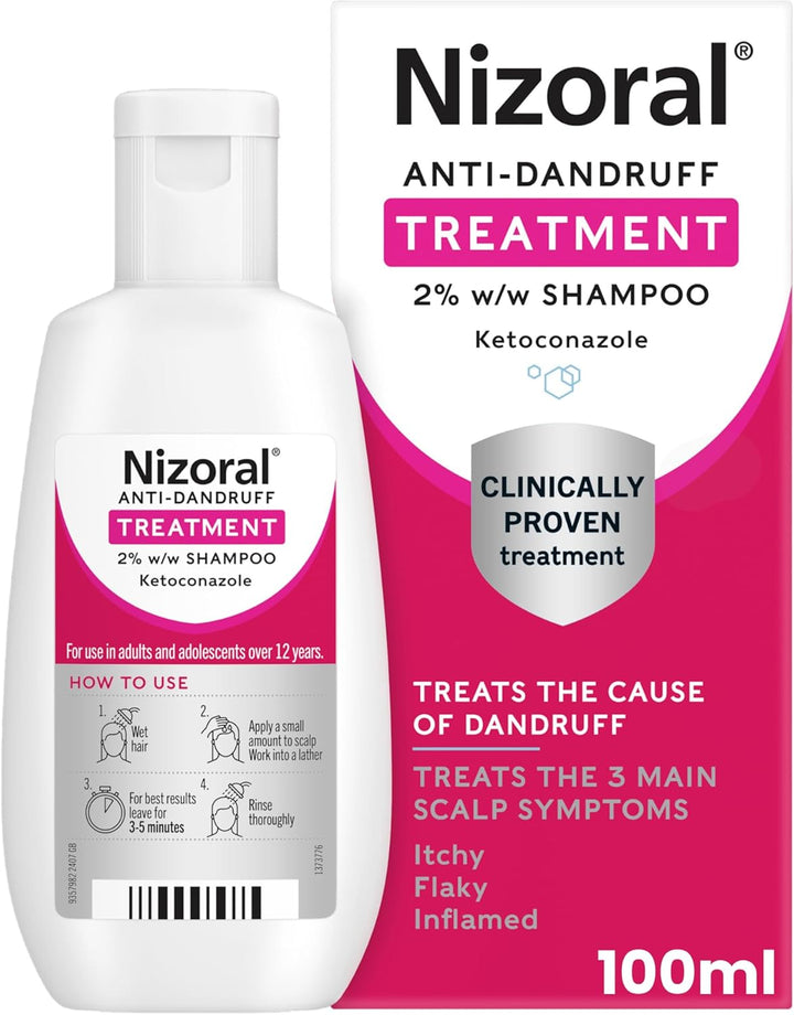 Anti-Dandruff Treatment Shampoo, Treats and Prevents Dandruff, Clinically Proven to Control Itchy & Flaky Scalps, Contains Ketoconazole, 1 X 60Ml
