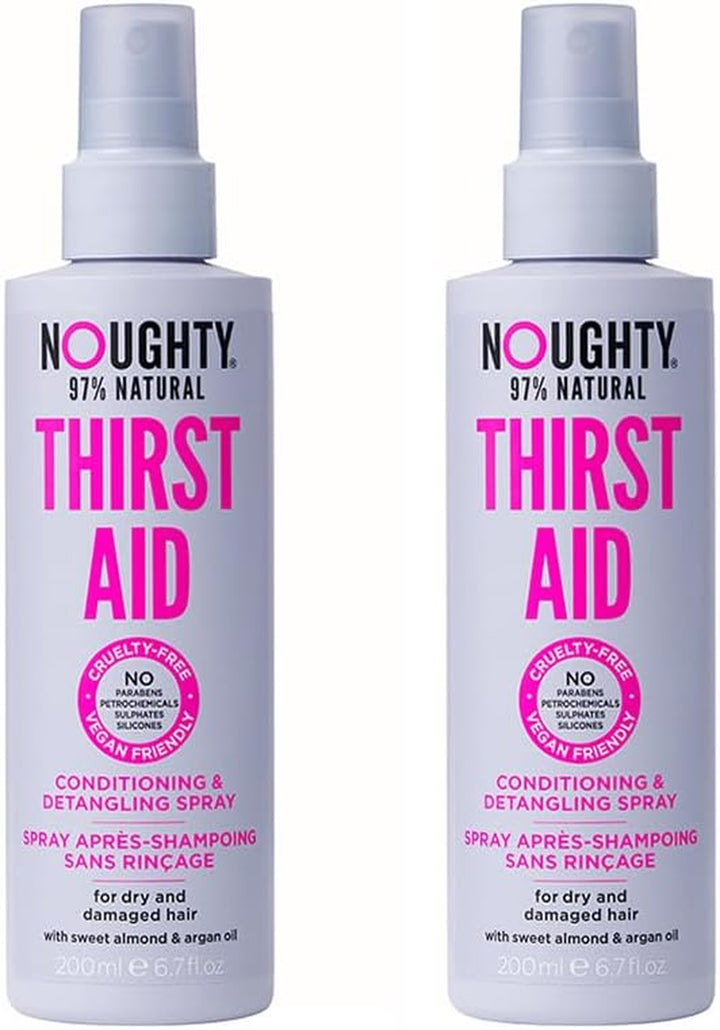 97% Natural Thirst Aid Conditioning and Detangling Spray Sulphate Free Vegan Haircare, Leave in De-Tangler Treatment for Dry & Damaged Hair 200Ml