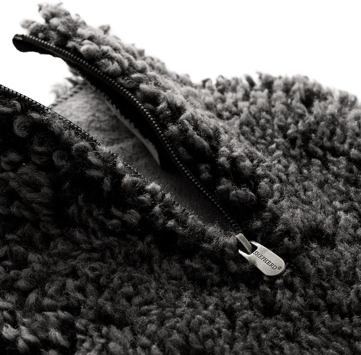 | Kerri Genuine Sheepskin Luxurious Hot Water Bottle Cover | Large W:22Cm X H:34Cm (Carbon)