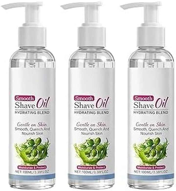 Smooth Shave Oil for Women 3.38Oz,Pre S-Have & after Shave Oil with Vitamin E Olive O-Il Jojoba Seed O-Il,Nourishing & Moisturizing,Non-Greasy,Gentle Soothing Shaving Oils (2)