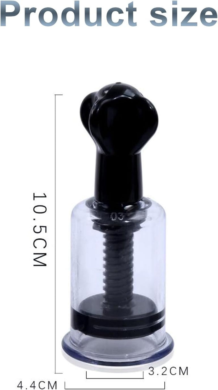 Cupping Set,Sucker, 2 Pcs Cupping Therapy Set,Vacuum Twist Suction Cupping,Vacuum Cupping Therapy,For Relaxation Pain Relief (Black, M)