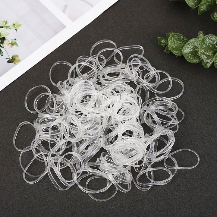250X Elastic Hair Bands, Clear Hair Elastic Bands, Small Hair Bands, Hair Accessories for Women for Styling, Arts and Crafts