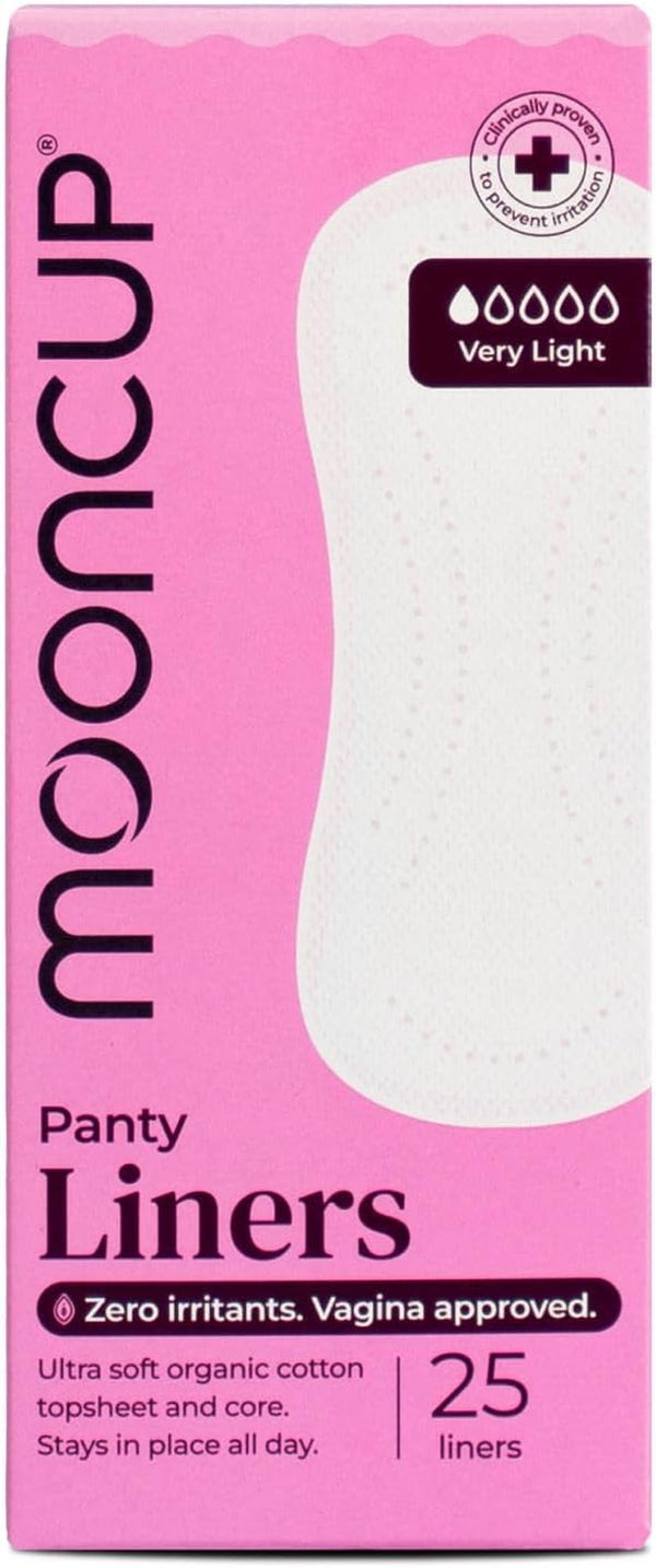 ® Panty Liners for a Very Light Flow, Ultra Soft Organic Cotton, 25 Panty Liners