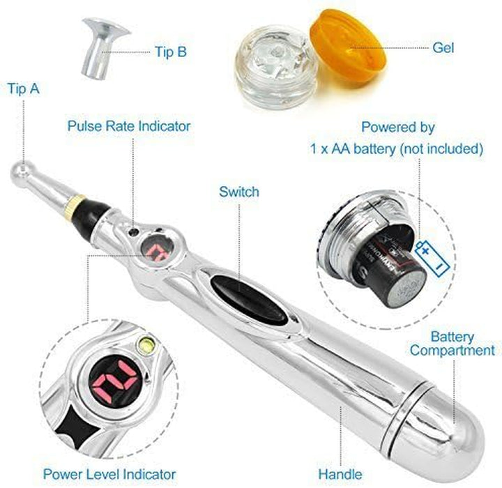 Acupuncture Pen - Electronic Meridian Acupuncture Massager Pen Meridian Acupoint Energy Massager for Pain Relief and Healthcare