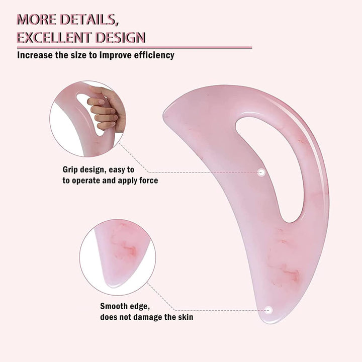 Large Gua Sha Massager, Full Body anti Cellulite Guasha Scraper, Lymphatic Drainage Massage for Legs, Back, Face, Neck, Muscle Relaxation & Pain Relief, Removal of Fatigue