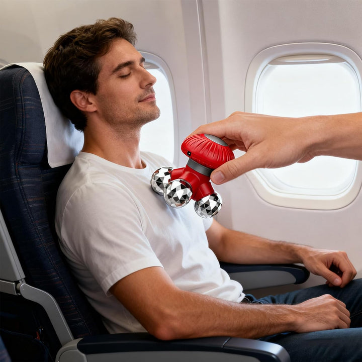 Handheld Massager -Shoulder Relaxation, Mushroom Shape Massager, Cordless Muscle Relaxer | Vibrator Roller Back Massagers Handheld for Neck Shoulder Back Hand Foot Women Men Adult