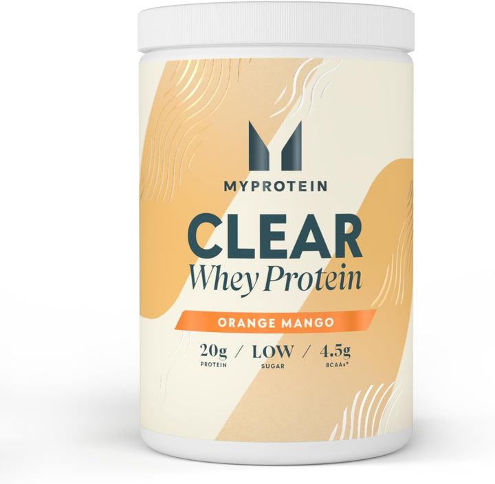 Clear Whey Protein Isolate Powder - Peach Tea - 488G - 20 Servings - Cool and Refreshing Whey Protein Shake Alternative - 20G Protein and 4G BCAA per Serving
