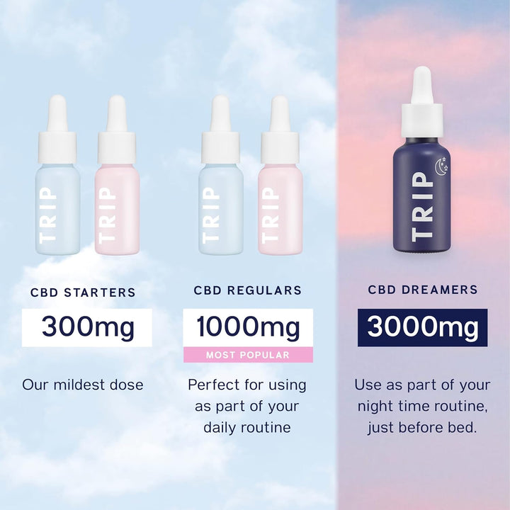 CBD Oil 3000Mg (High Strength), Dream Drops, Vegan, 100% Natural, Flavoured CBD Oil Blended with MCT Coconut Oil - 30ML