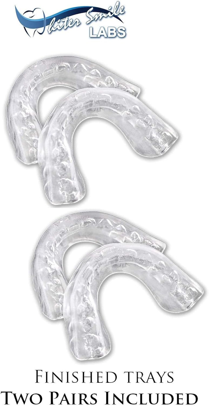 Teeth Whitening Trays - BPA Free, Thin Moldable Mouth Tray Fits Perfectly to Each Tooth - 4 Trays